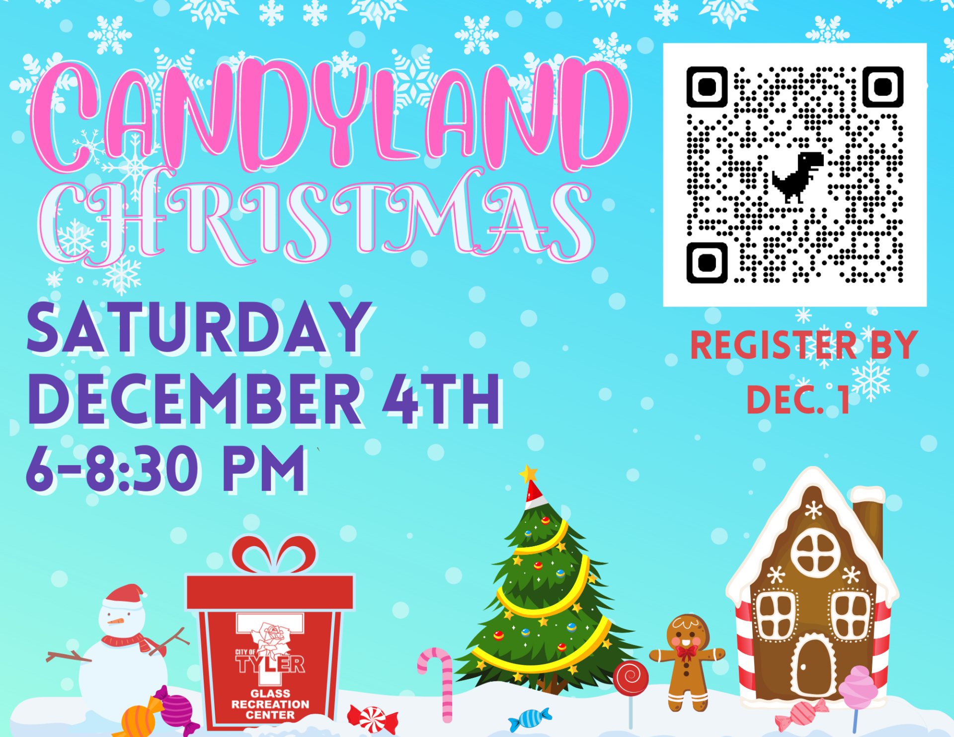 Glass Recreation Center to host a Candyland Christmas event