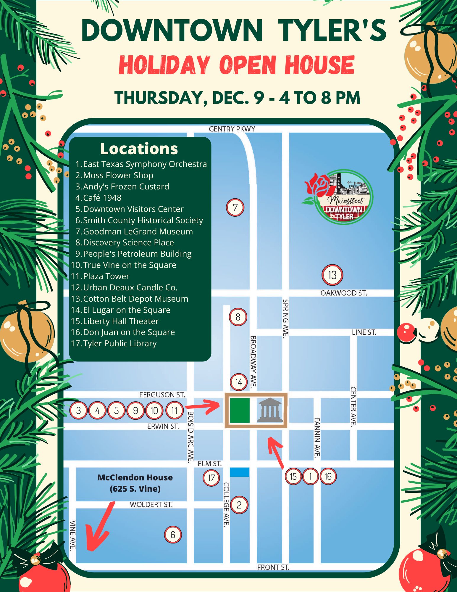 Downtown Tyler Holiday Open House