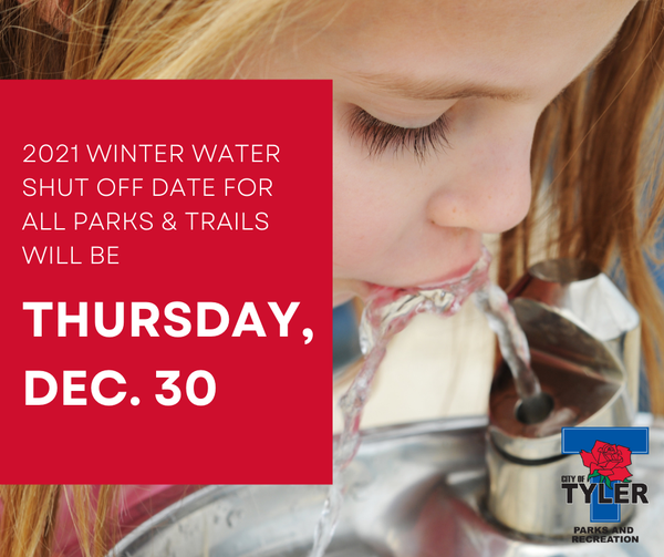 Water shutoff at Tyler Parks for winter