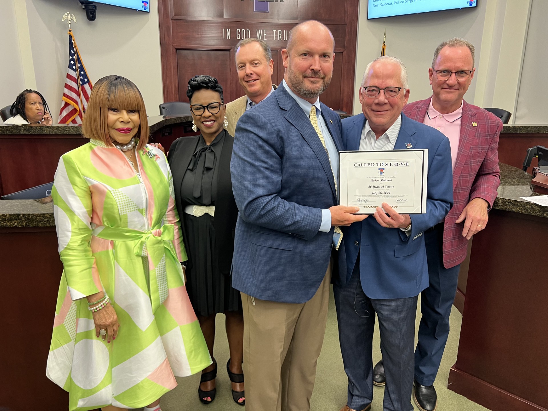 Robert Holcomb Service Award