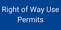 Right of Way Use Permits Button
