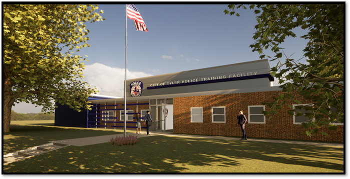 Rendering of Police Department's Regional Training Facility