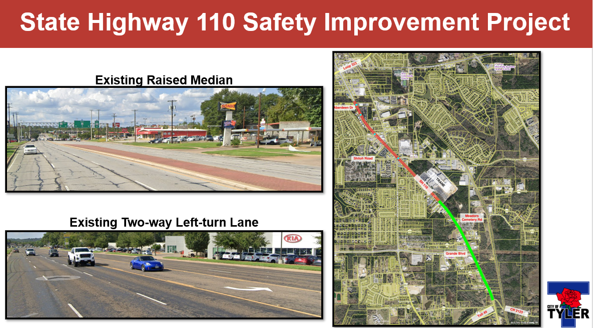 Proposed State Highway 110 Safety Improvements