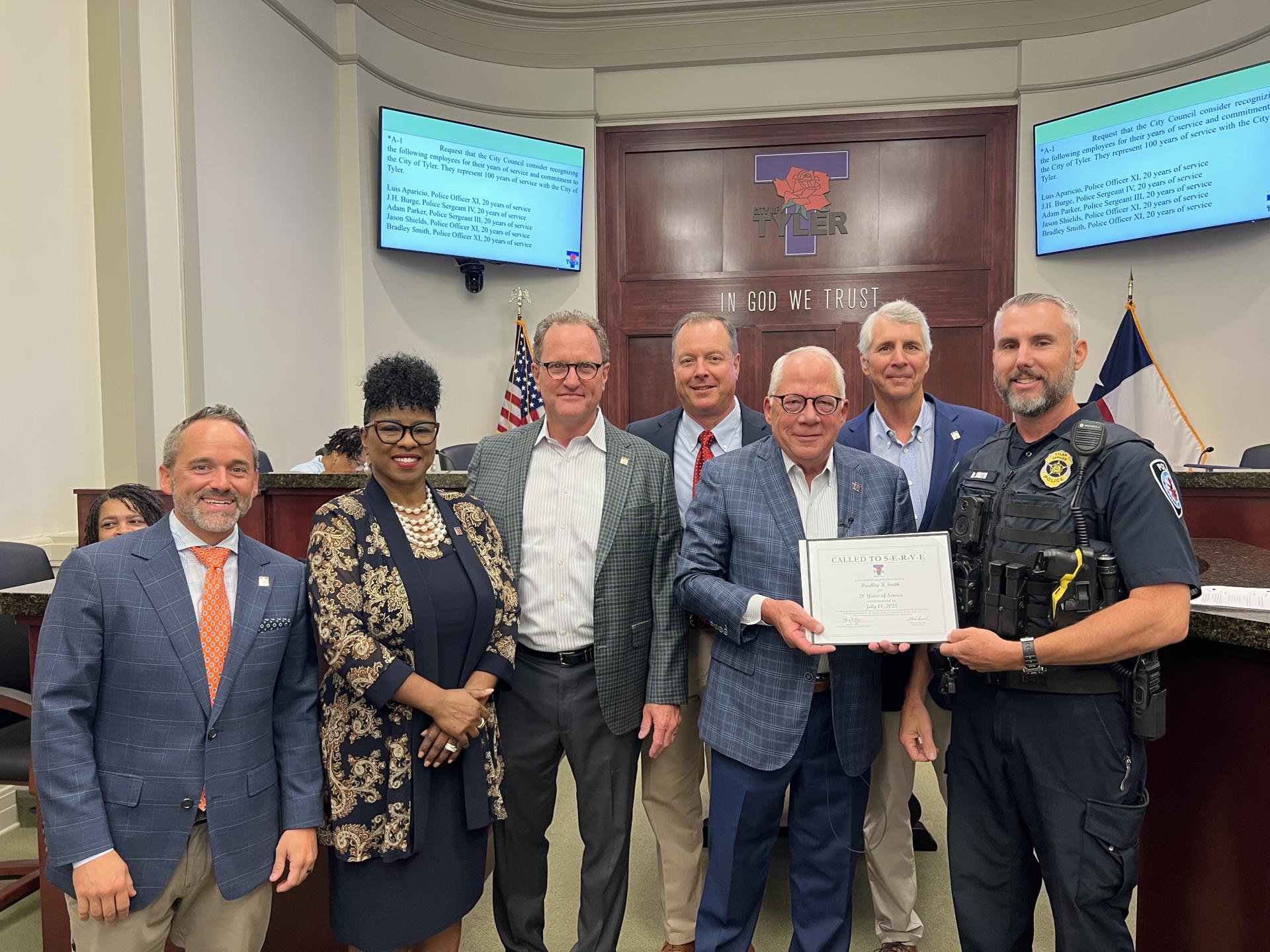 Photo of Council for July Service Award