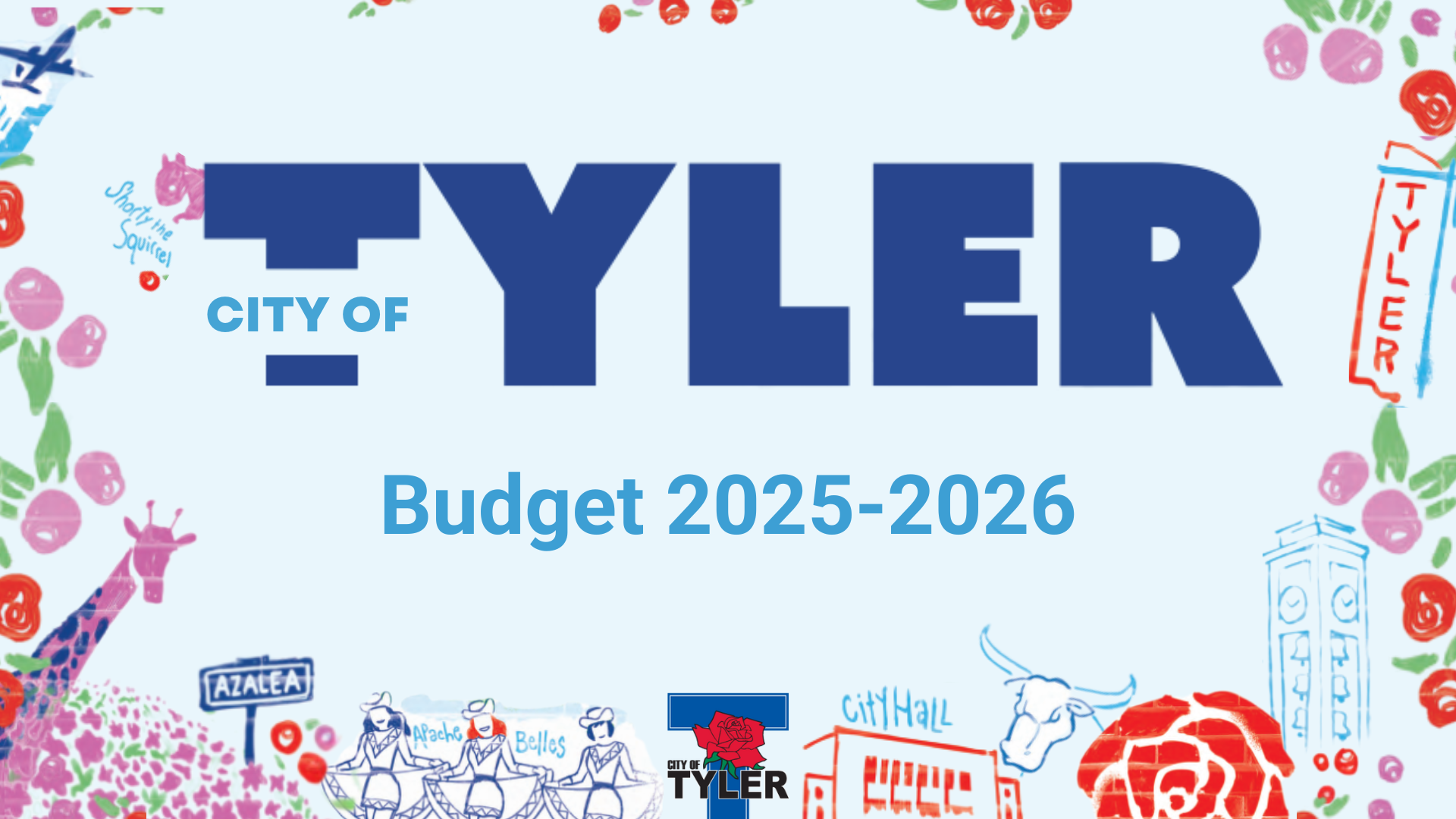 City of Tyler Budget Presentation Cover for year 2025-2026