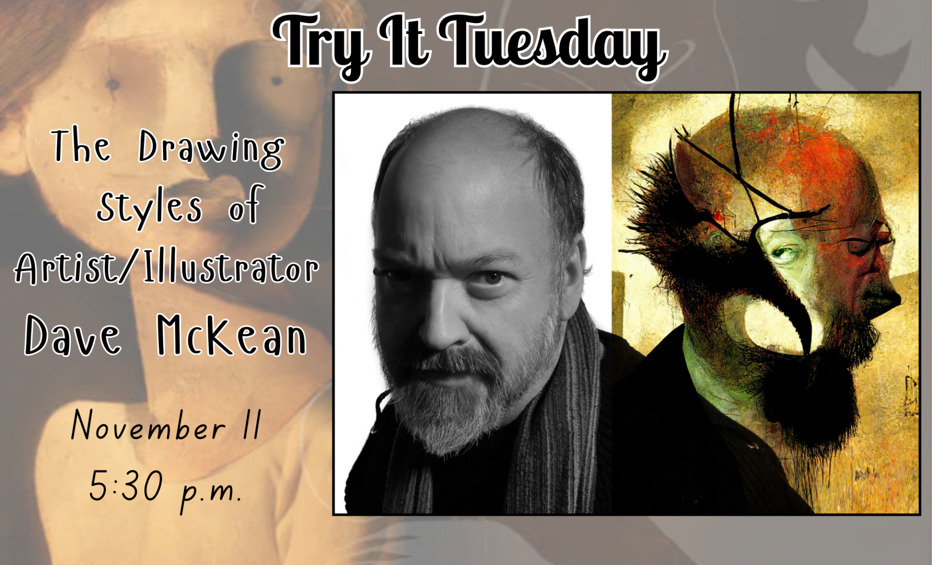 Adult Programming Try It Tuesday - Dave McKean
