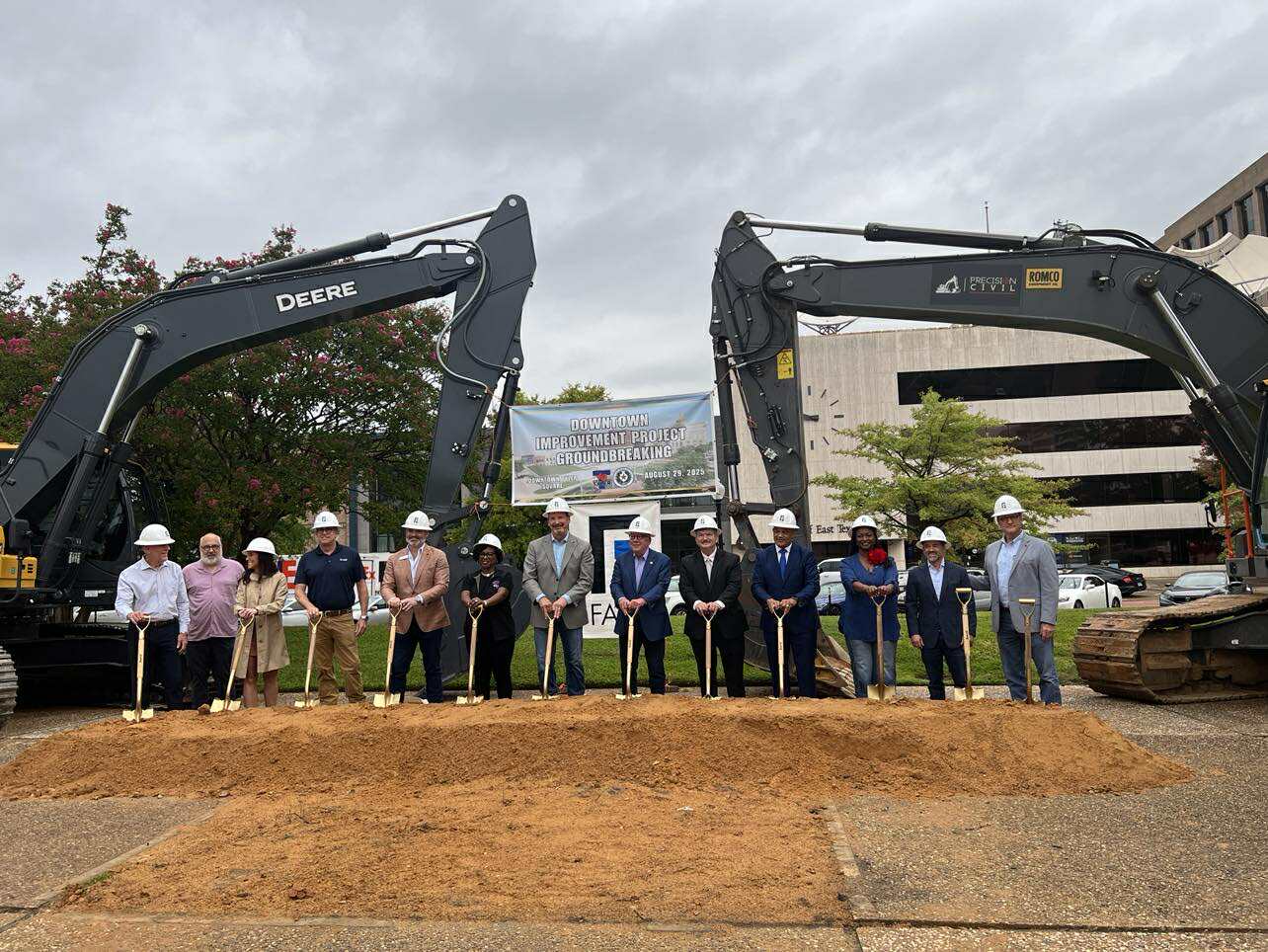 Photo from Downtown Improvement Project Groundbreaking Ceremony