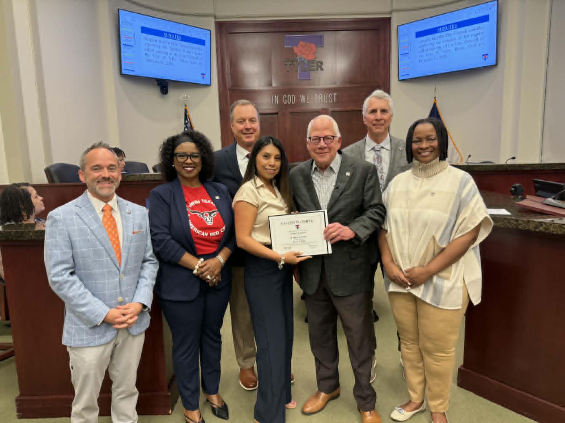 Cendy Espinoza Service Award