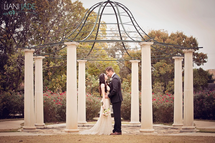 Bride and Groom Outside