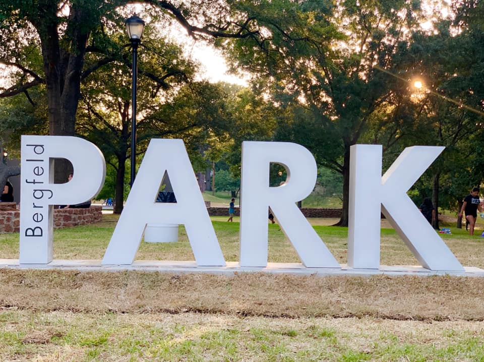 Bergfeld Park Sign